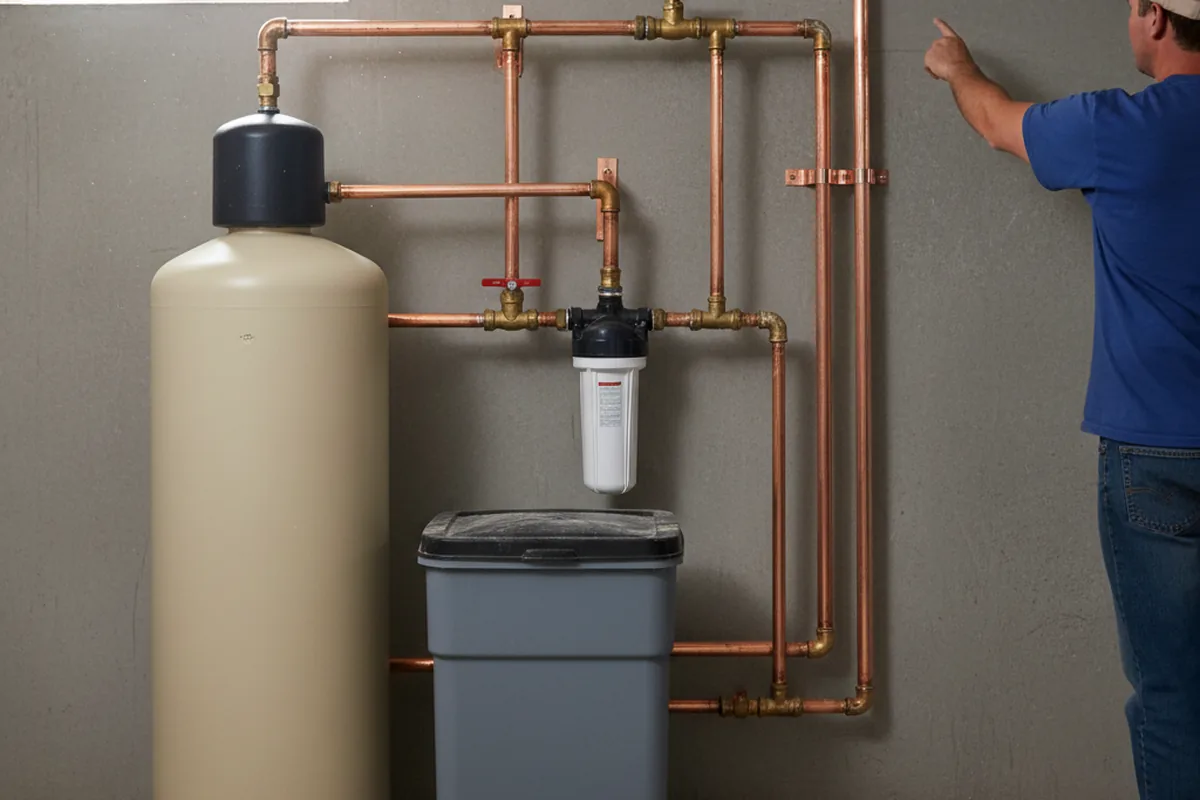 Whole-house water treatment system installed in Ezel